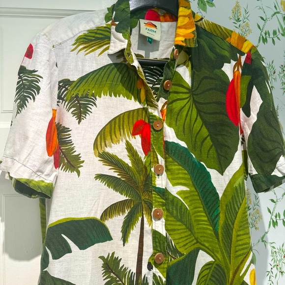 FARM Rio Tropical Print Jumpsuit - Green, Red, Yellow - Picture 4 of 11